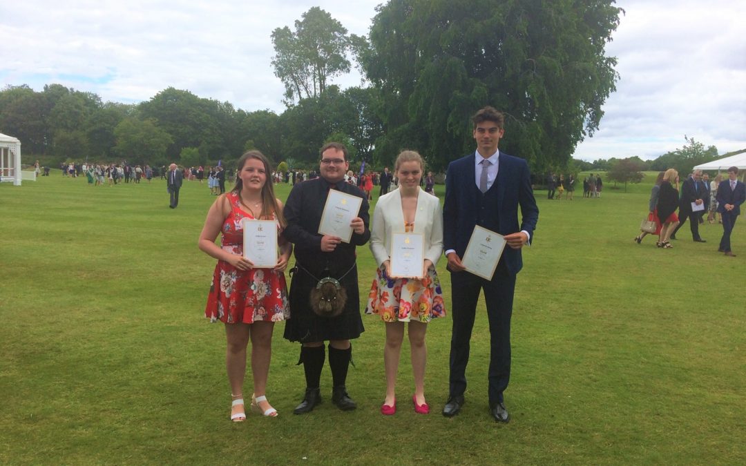 Celebrating success at Holyrood Palace