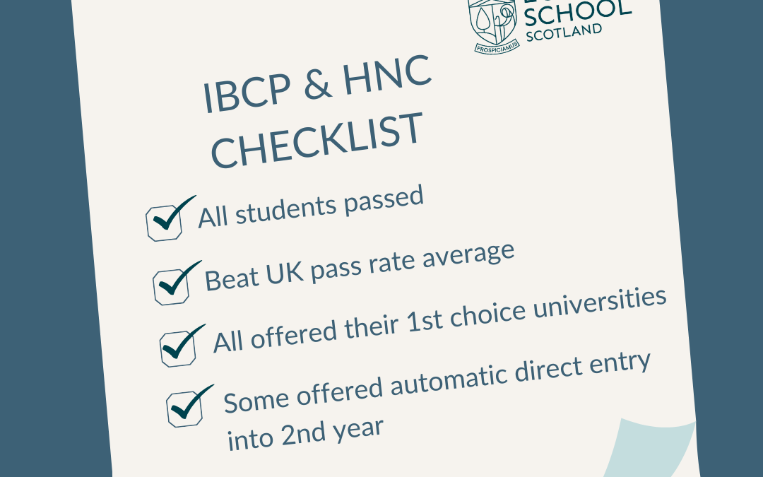 100% pass rate for our IBCP and HNC students